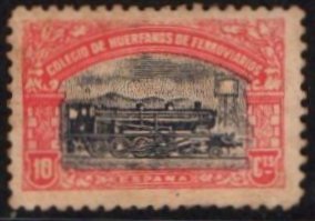 Huerfanos de Ferrocarriles sellos postales stamps Spain Railway Orphans Charity Civil War